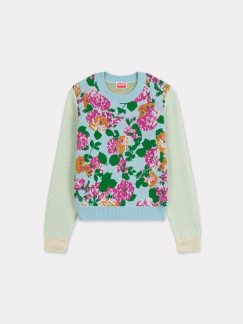 'KENZO Floral' embellished jumper in cotton wool