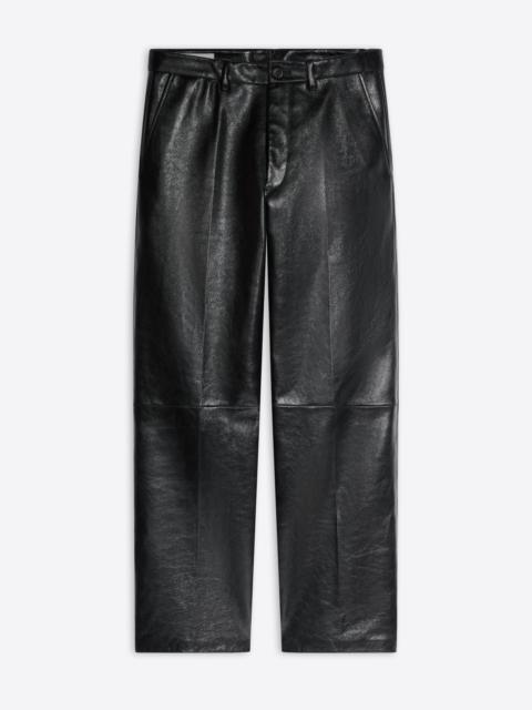 CROPPED LEATHER PANTS