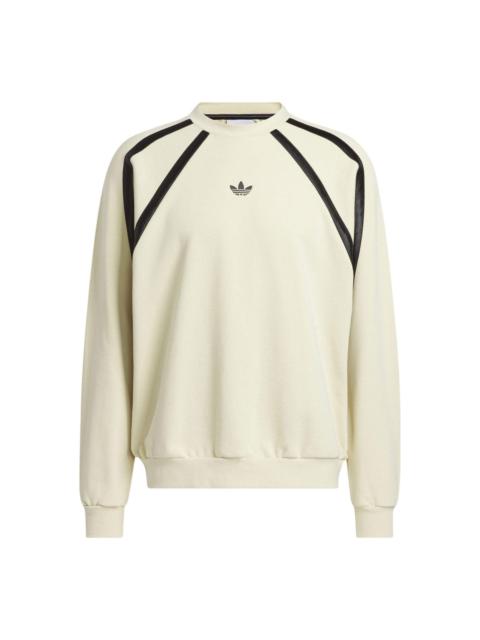 adidas Basketball Graphic Crewneck Sweatshirt 'White Black' IR6384