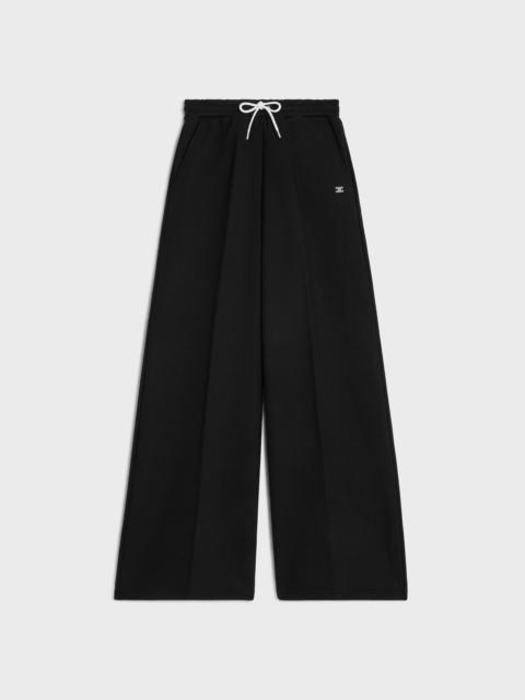 Flared jogging IN cotton fleece