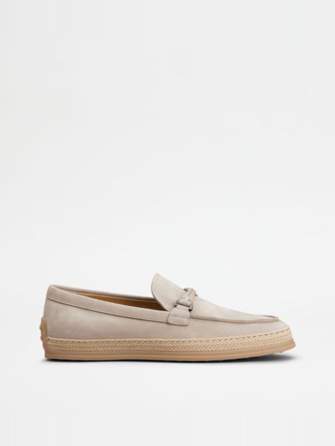 LOAFERS IN NUBUCK - BEIGE