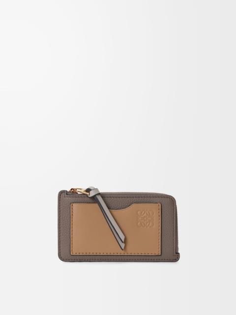 Coin cardholder in soft grained calfskin
