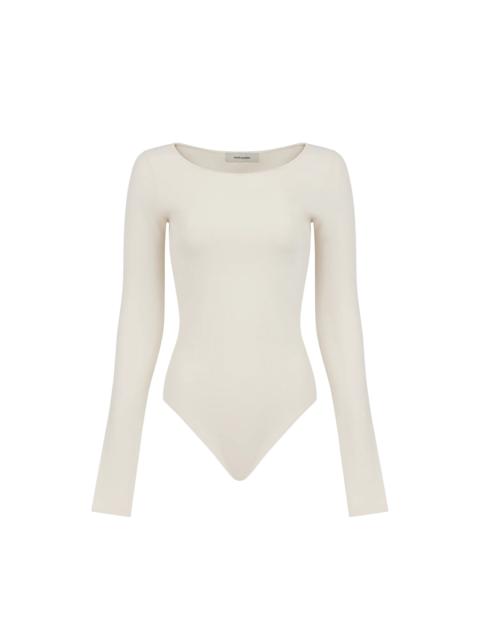 SCOOP NECK BODYSUIT OFF WHITE