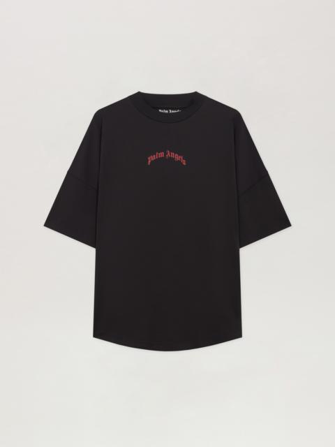 Curved Logo Over T-shirt