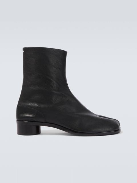 Tabi leather ankle boots