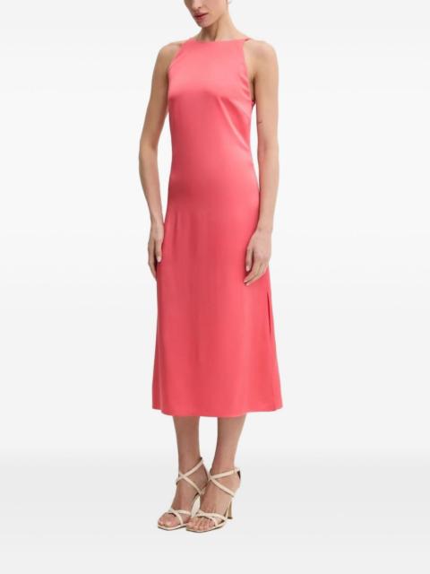 open-back midi dress