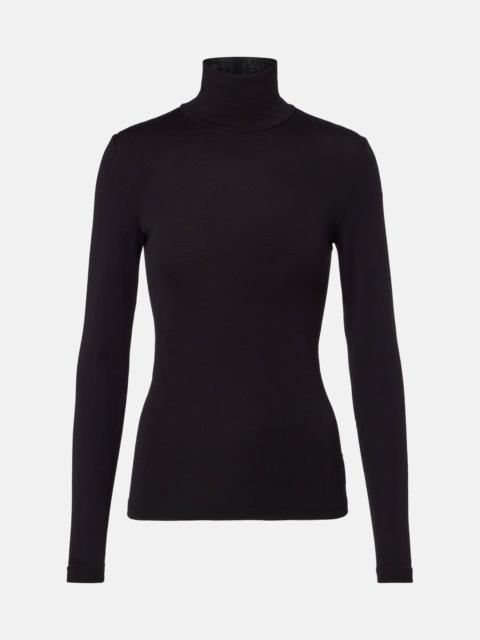 Virgin wool turtleneck sweater