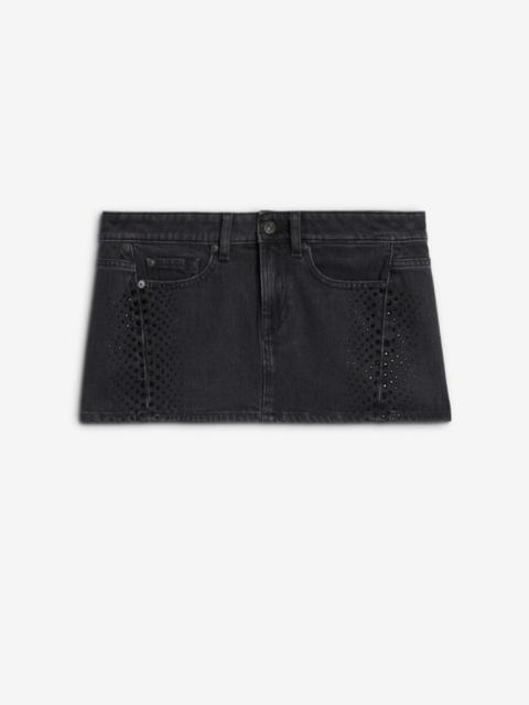 MANKIND Twisted Cherry Skirt in Thunderstorm