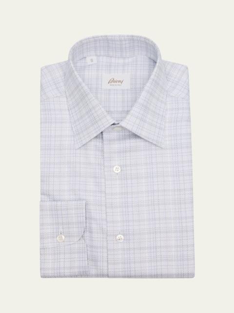 Men's Cotton Woven Plaid Dress Shirt