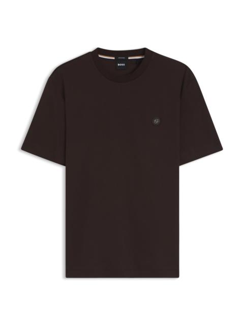 MERCERIZED-COTTON T-SHIRT WITH DOUBLE B MONOGRAM