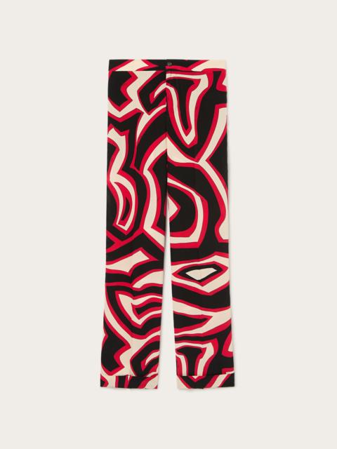 LABIRINTO PRINT SILK PAJAMA TROUSERS
