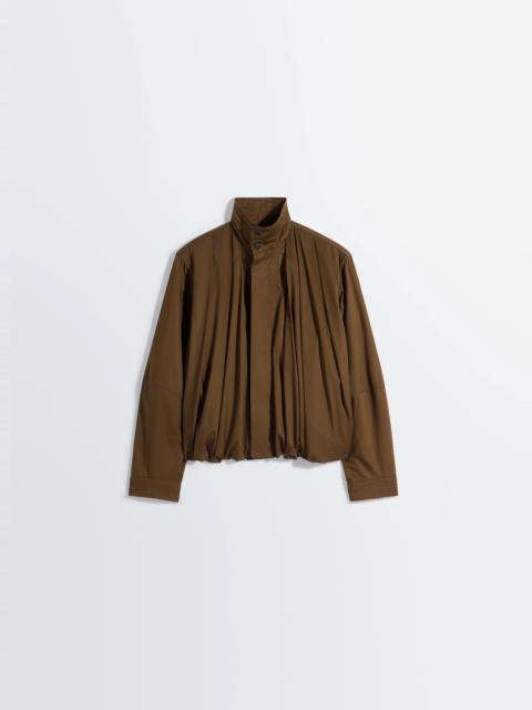 SOFT PLEATED BLOUSON IN LIGHT COTTON SATIN