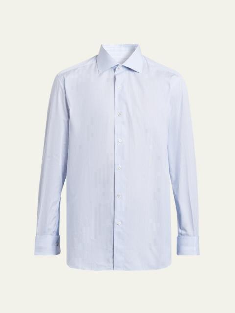 Men's Fine-Stripe Cotton Sport Shirt