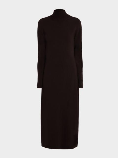 Ocroma Turtleneck Bodycon Knit Midi Dress