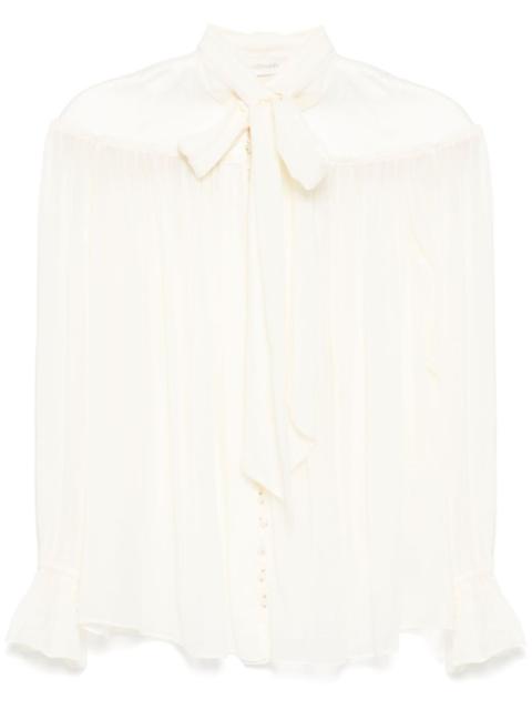 shimmering buttons blouse