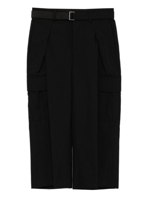 belted cargo trousers
