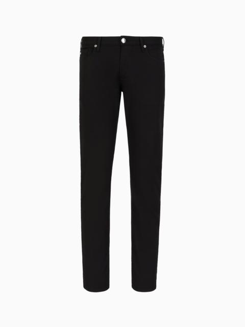 J06 Comfort stretch-gabardine, slim-fit trousers