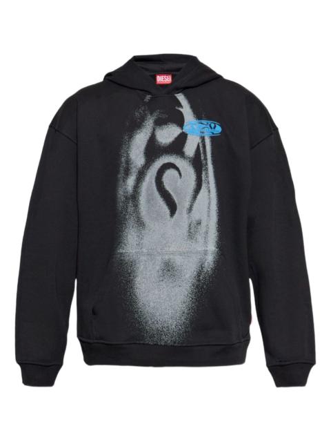 graphic-print hoodie
