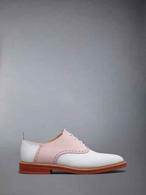 NUBUCK RUBBER SOLE SADDLE SHOE