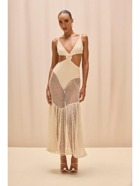 CROCHET BLOOM CUT OUT BEACH DRESS