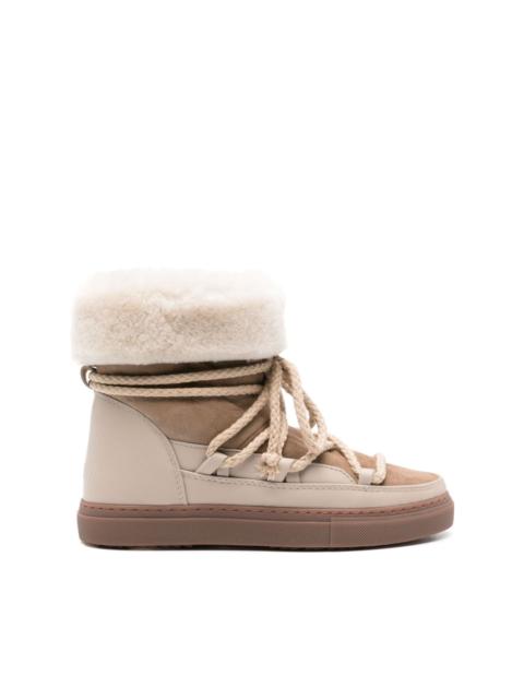 Classic leather lace-up boots