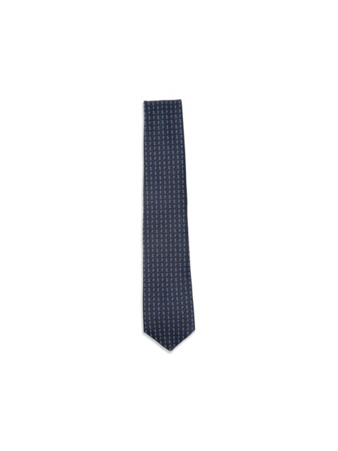 logo silk tie