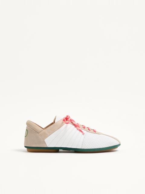 STRIKIE SNEAKER IN PERFORATED NAPPA AND SUEDE