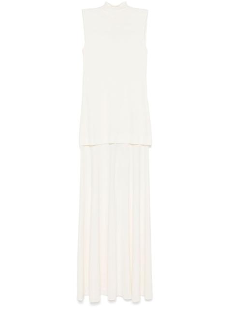 crepe maxi dress