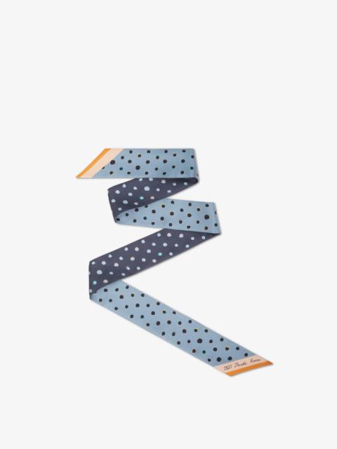 Wrappy Light blue and blue silk scarf