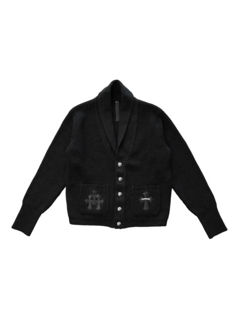 cashmere cross-patch cardigan