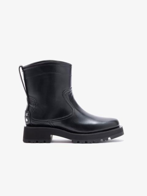 BLACK OLEATEX LOW BOOTS
