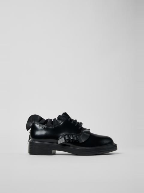 Black Leather Shoes for Women.