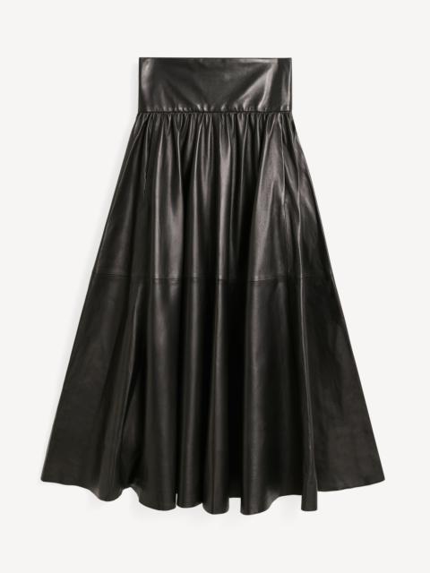 Mivilo midi leather skirt