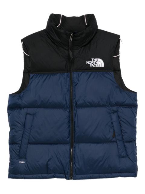 quilted zip-up gilet