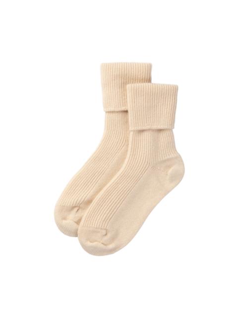 Women's Cream Cashmere Lounge Socks