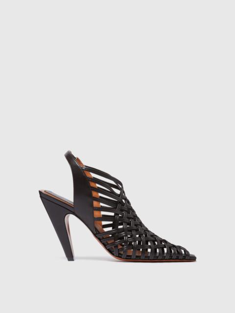 Stella Spur Woven Slingbacks