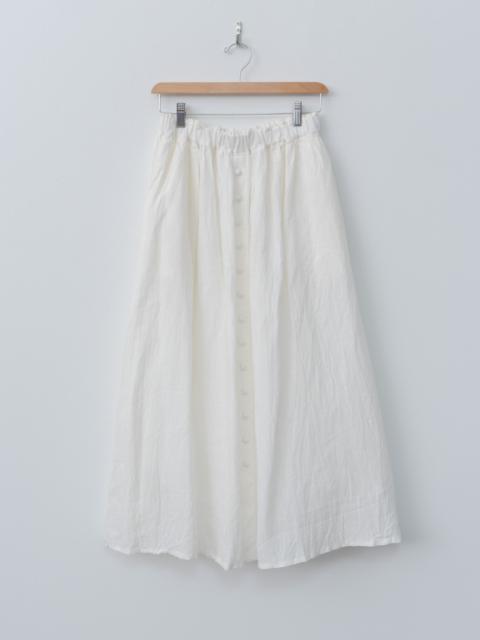 French Linen Skirt - White