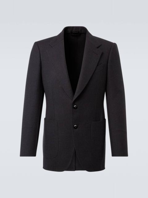Wool and silk blazer