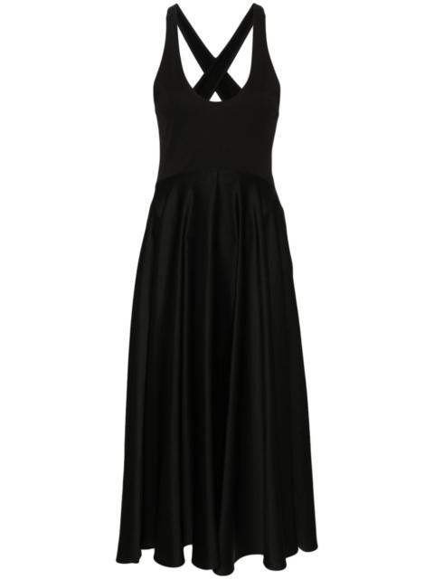 criss-cross flared dress