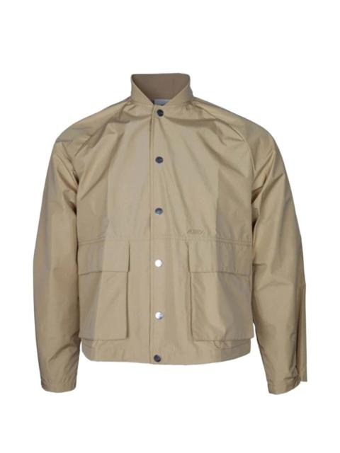 ribbed-collar jacket