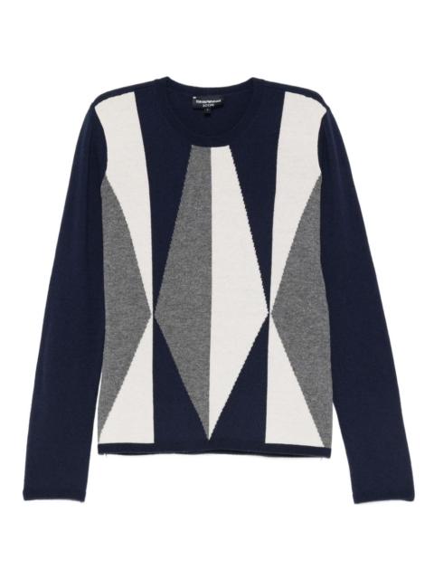 geometric-pattern sweater