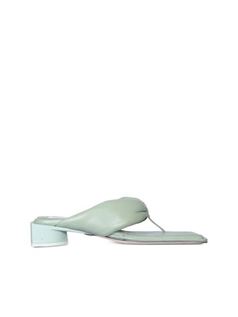 30mm knotted heeled sandals