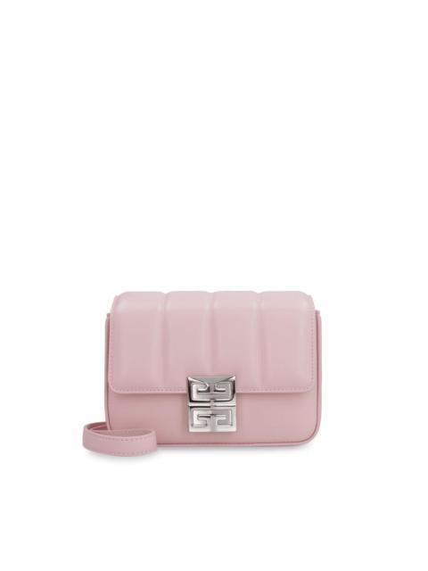 logo-plaque leather satchel bag