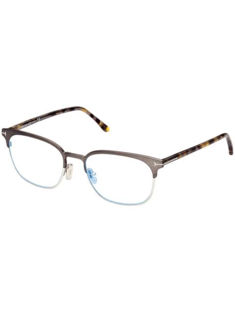 Tom Ford Browline Eyeglasses Matte Gunmetal/Havana (FT5799-B 009)