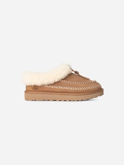 ® Women's Tasman Alpine Sheepskin/Suede Slippers in Chestnut