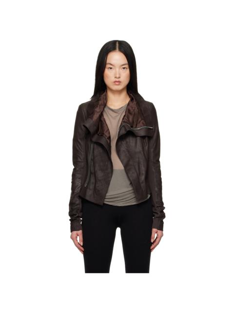Brown Hollywood Naska Leather Biker Jacket