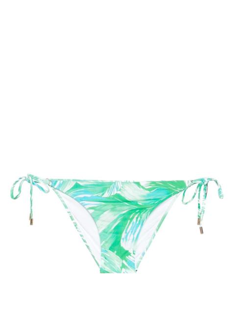 rainforest-printed bikini bottoms