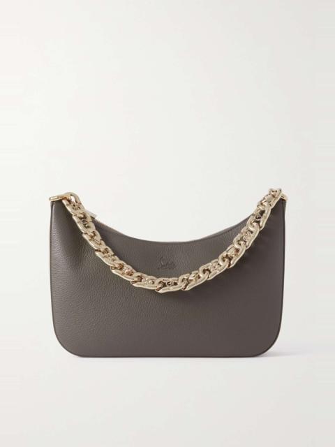 Loubila large textured-eather shoulder bag