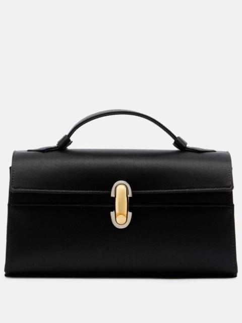 Symmetry Small satin top-handle bag