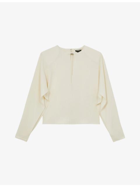 Reiss x Atelier Luella Turn-Lock Woven Blouse